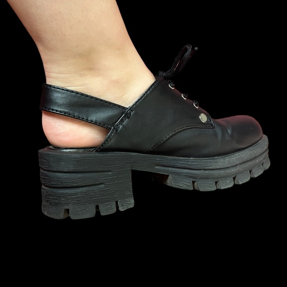 VINTAGE Coco Blue 90s Platform Shoes - Picture 6 of 6